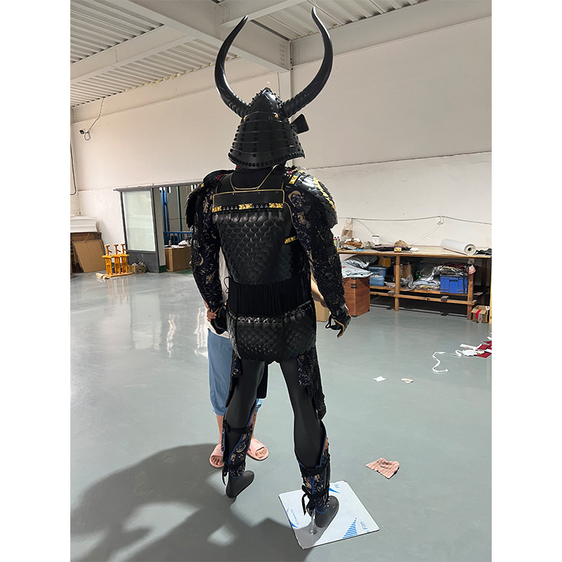 Wearable Japanese Samurai Armor Replica, Warring States Commander Style, Film Prop Costume - Image 4