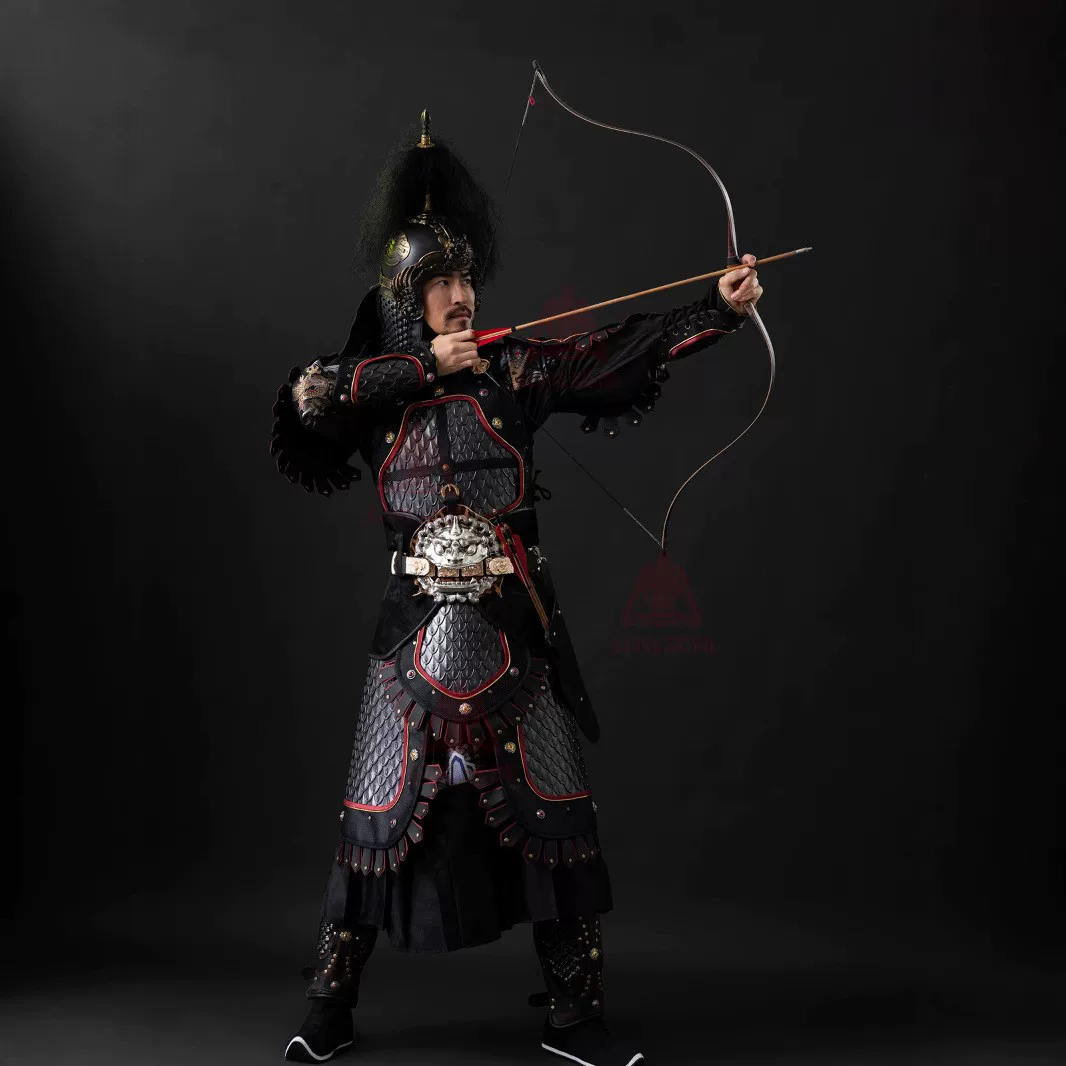 Tang-Ming Dragon-Scale Split Mingguang Armor, China-Chic Life-Size Wearable Chinese General Armor - Image 2