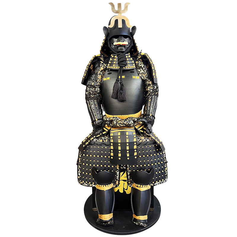 Wearable Japanese Warring States Samurai Armor Replica, Iron Construction, Decorative Display Suit - Image 5
