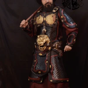 Fish-scale armor, Tang mid-rank officer fish-scale armor black mingguang Tang fish-scale armor fish-scale armor