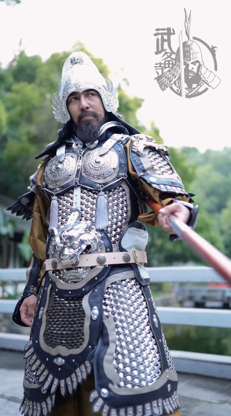 Mingguang armor Xue Rengui silver armor electroplated silver metal armor silver helmet and armor silver armor mingguang - Image 4