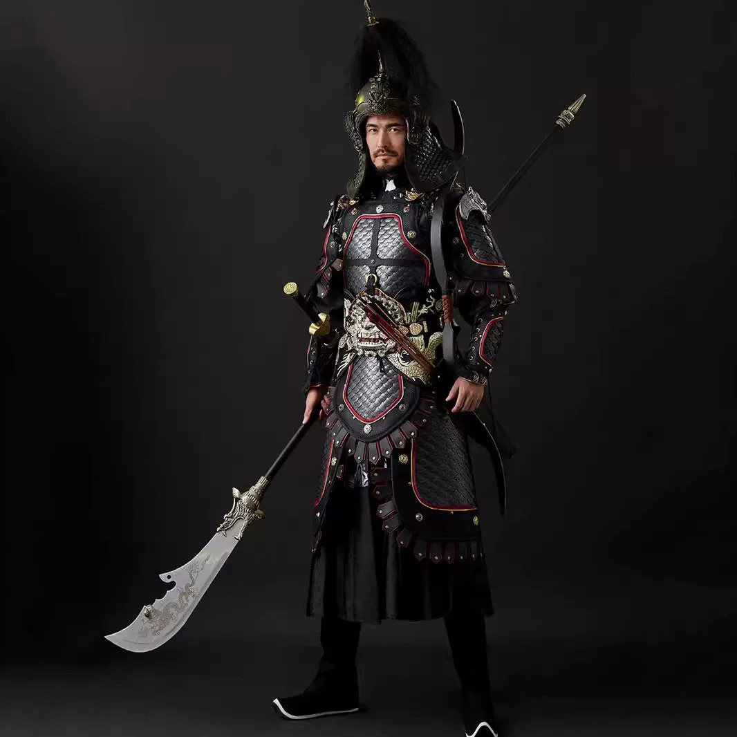 Tang-Ming Fish-Scale Split Armor, New China-Chic Wearable Metal General Armor - Image 4