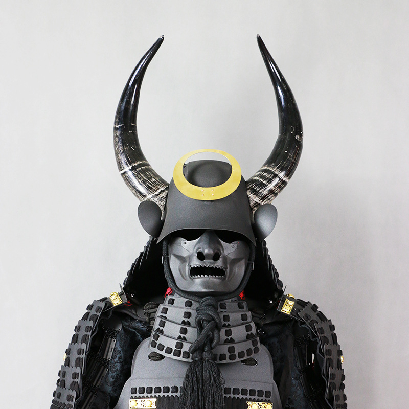 Japanese Warring States General Armor Model, Iron Replica with Wooden Box Display - Image 2