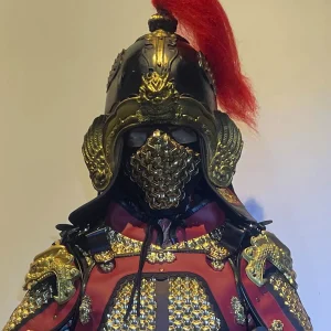 Armor Helmet & Breastplate Hat, Lightweight Cosplay Rubber Helmet Accessory, New China-Chic Wearable