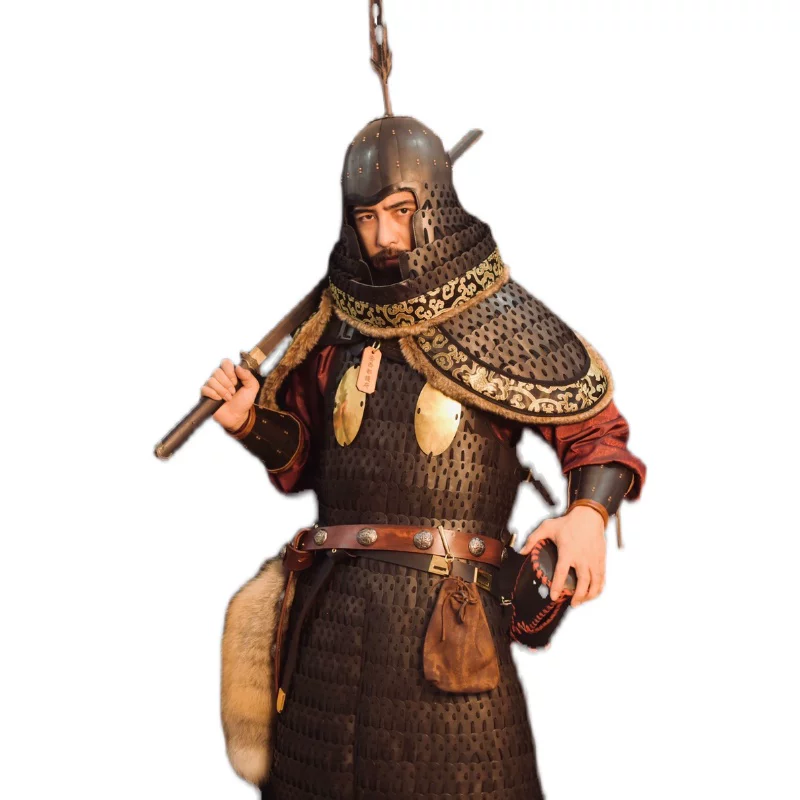 Black-Iron Army lamellar Princess Changle tomb lamellar Shence Army lamellar Tang armor Tang lamellar Tang lamellar armor - Image 3