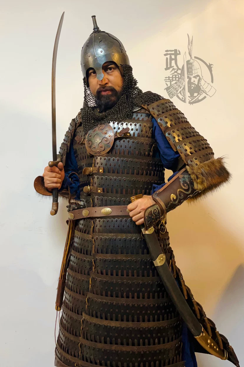 Mongol hoop iron armor Mongol armor Mongol armor Mongol iron armor Mongol-Yuan armor hoop / ring - Image 4