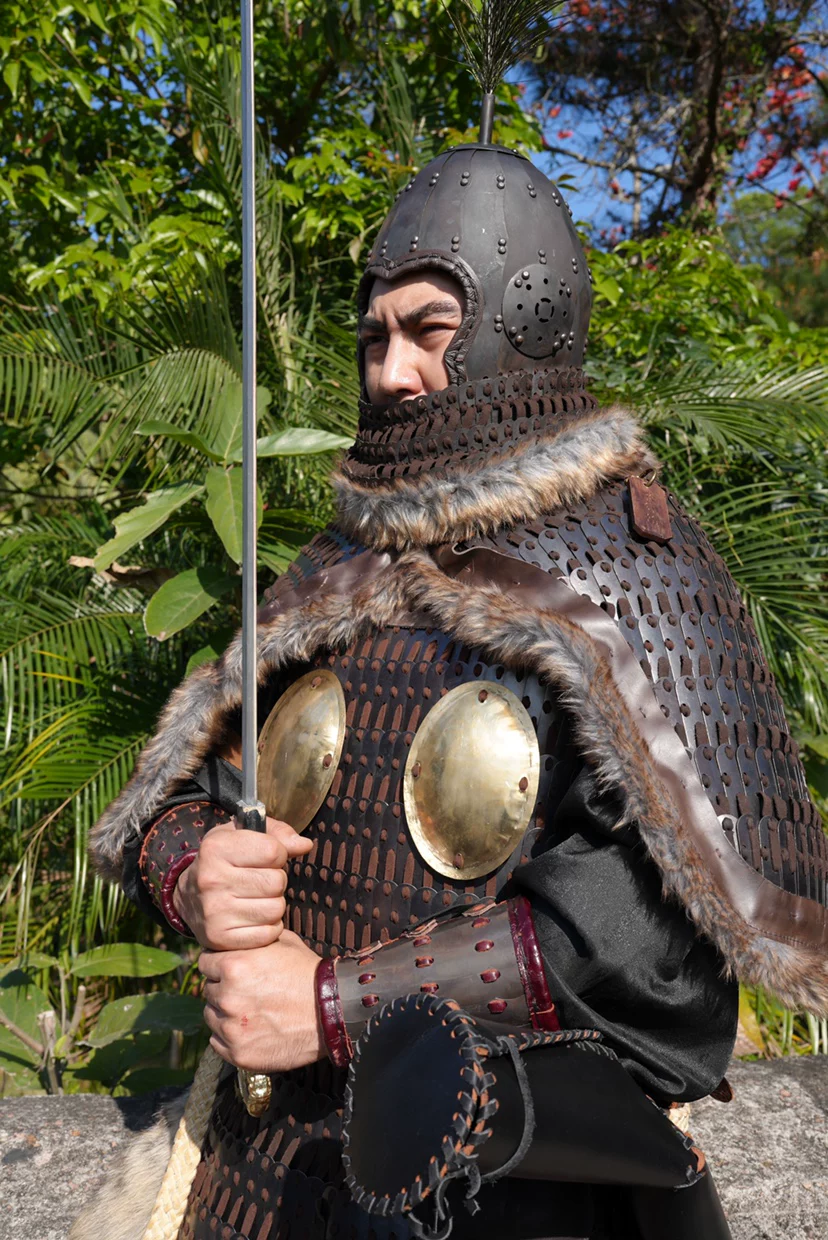 Great Tang black-armor cavalry army Princess Changle Tang-style lamellar replica black-armor cavalry armor Tang Black-Iron Army armor - Image 3