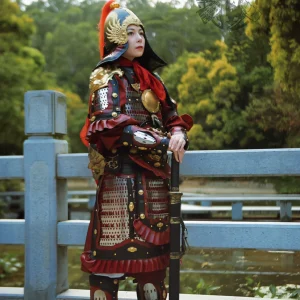 Ming-Song style premium fine lamellar women's armor Hu Sanniang armor Qin Liangyu armor women's armor