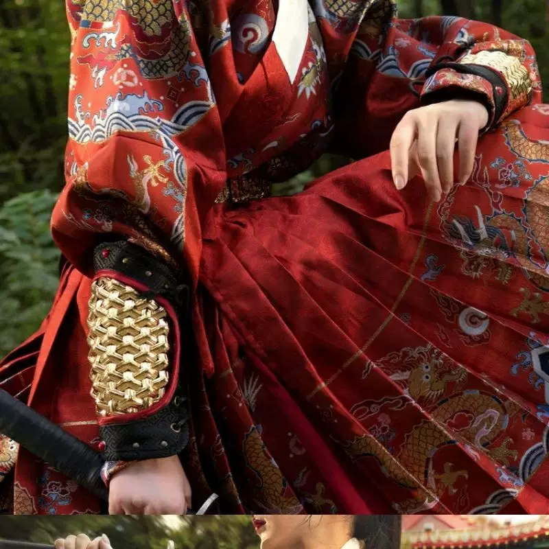 Ming Feiyufu / Jinyiwei Wrist Guards, Unisex Metal Armor Arm Guards Hanfu Accessory - Image 4