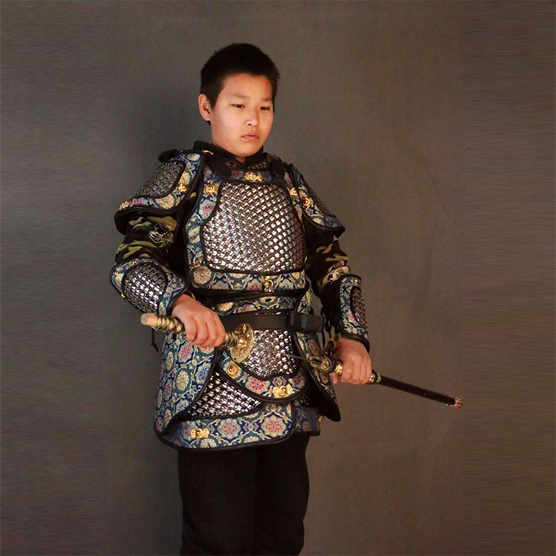 Ancient Chinese General Armor Robe Replica Spring and Autumn Warring States Style Iron Construction - Image 2