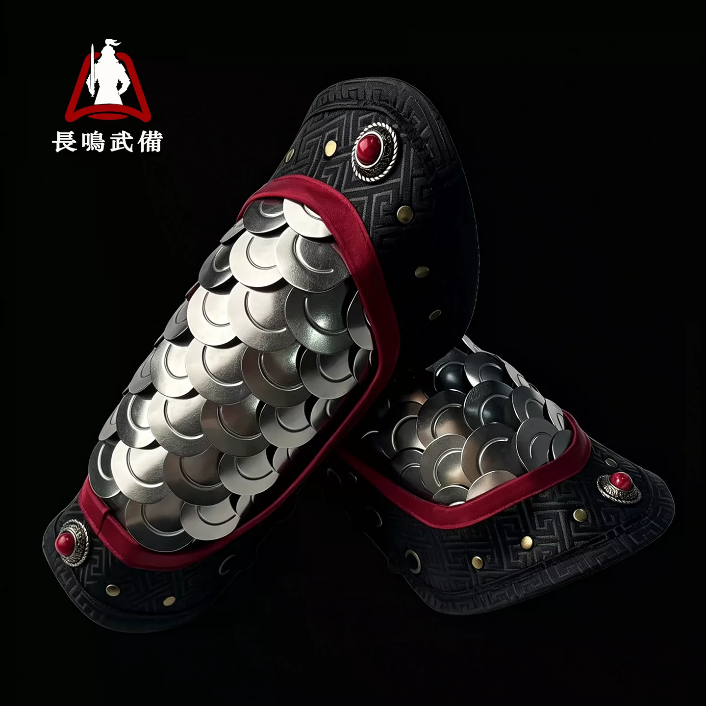 Fish-Scale Arm Guards, Ming Jinyiwei Feiyufu Metal Armor Wrist Guards / Hanfu Accessory - Image 5
