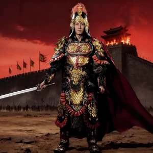 Mingguang Dragon-Scale Metal Battle Armor Full Set, Ancient-Style Wearable General Armor
