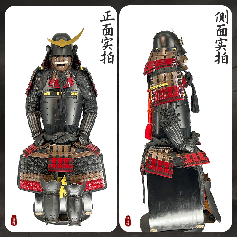 Warring States General Samurai Kabuto Helmet Replica, Iron Construction, Wearable Display Armor - Image 4