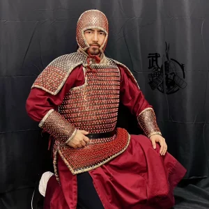 Han iron armor Qi King tomb diamond Han armor replica Han armor fish-scale armor fine-scale lamellar