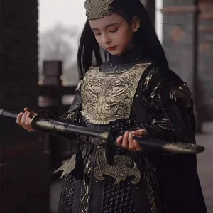 Investiture of the Gods Deng Chanyu Kids Replica Cosplay Armor, Non-Metal China-Chic Chinese Armor