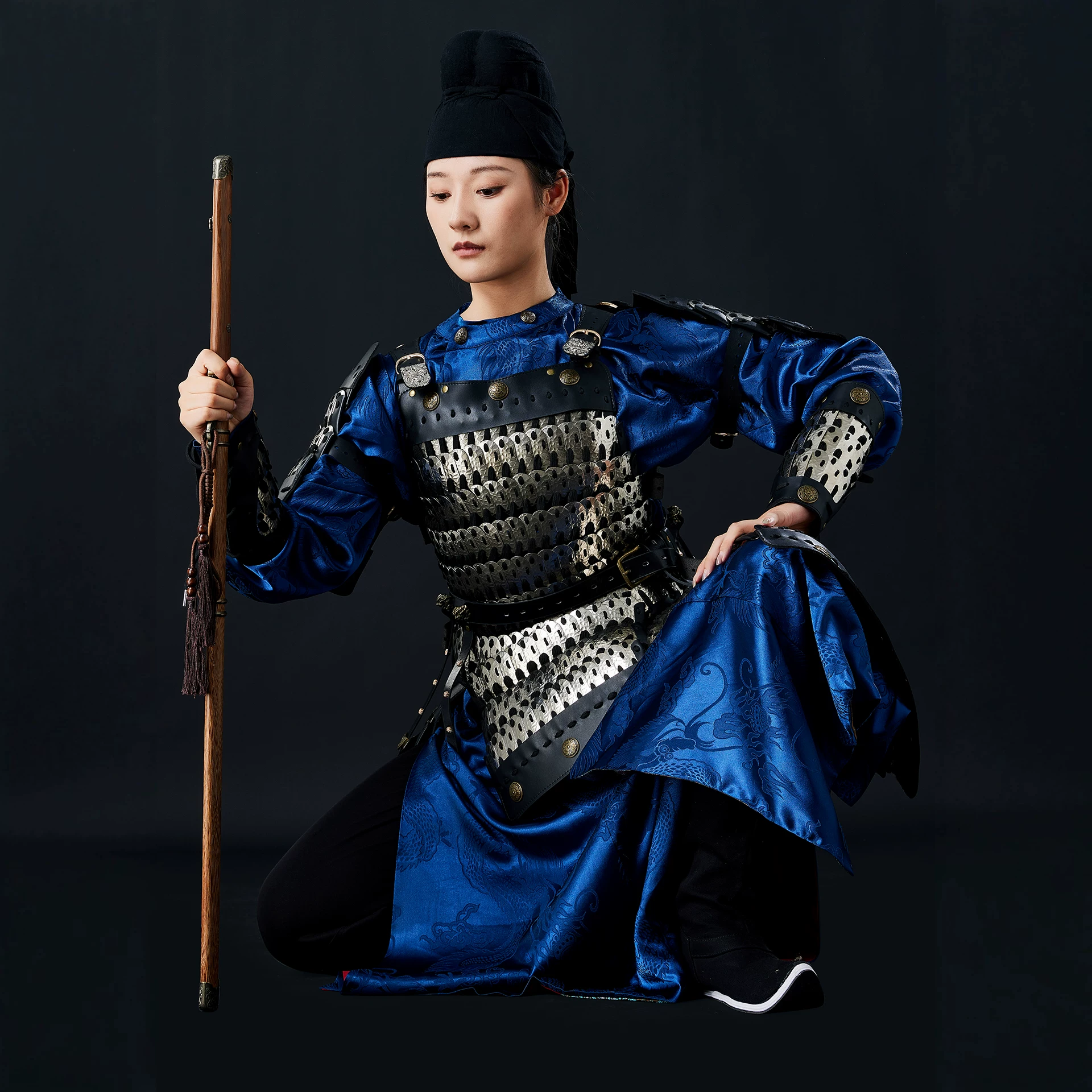 Genuine Song/Tang/Ming Infantry Soldier Metal Lamellar Armor, Wearable Hanfu Cosplay Portrait Armor - Image 2