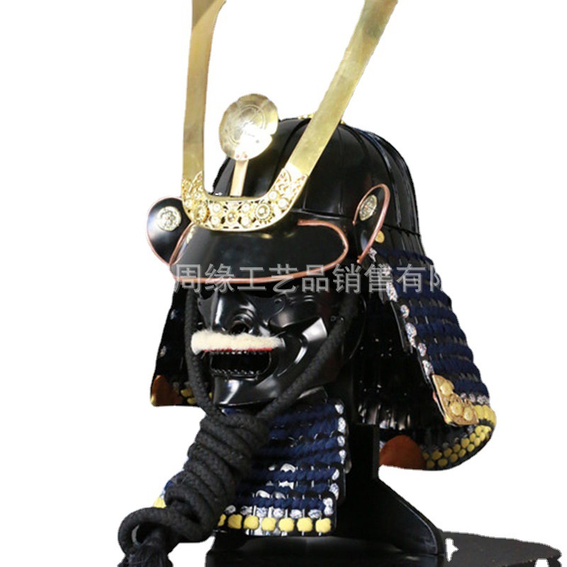 Japanese Warring States Warrior Kabuto Helmet Replica Wearable Film Prop with Ornaments - Image 5