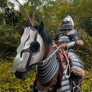 Iron Pagoda cataphract cavalry rider and horse armor set Iron Pagoda armor Iron Pagoda horse armor horse armor / vest