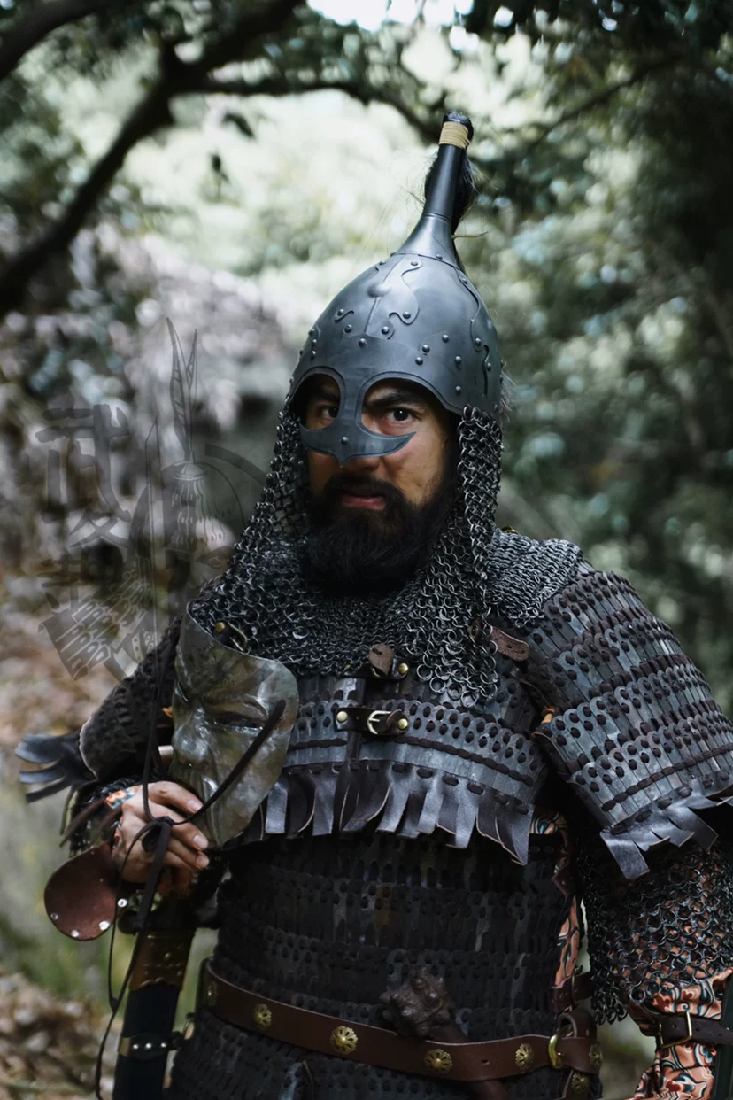 Mongol lamellar chainmail Mongol heavy cavalry armor quenched lamellar Mongol-Yuan armor - Image 2