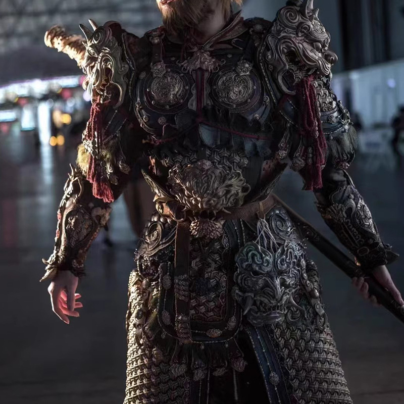 Black Myth Wukong Monkey King Metal Armor Video Prop Costume Replica - Image 3