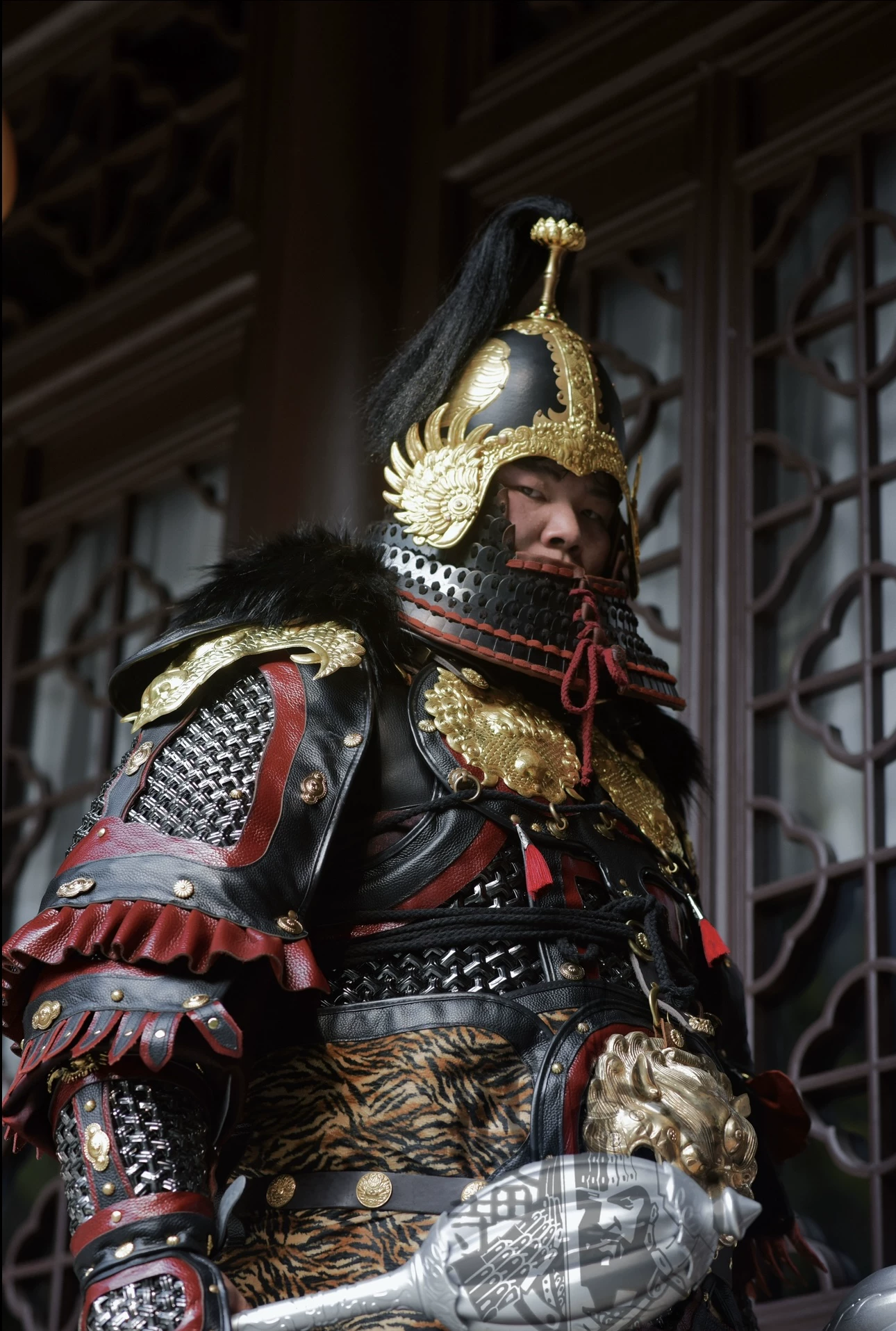 Double-layer heavy armor double-layer black-armor army heavy armor double-layer Tang armor reinforced double-layer defense armor - Image 3