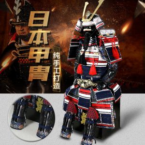 Customized Japanese Samurai Armor Replica Set, Handmade Iron Construction, Classical Display Decor for Homes and Restaurants