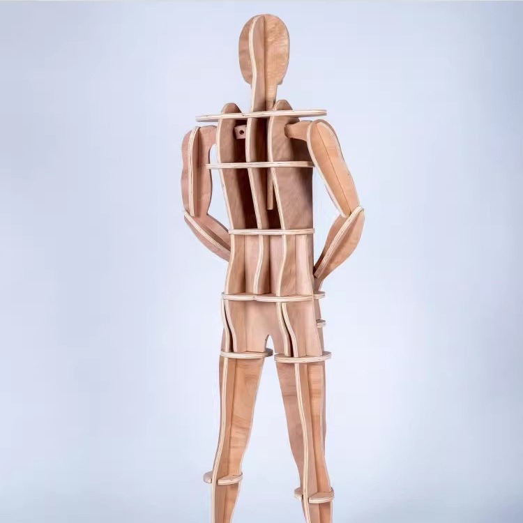 Wooden Armor Display Stand, Mannequin-Style Rack for Tactical Clothing and Armor - Image 4