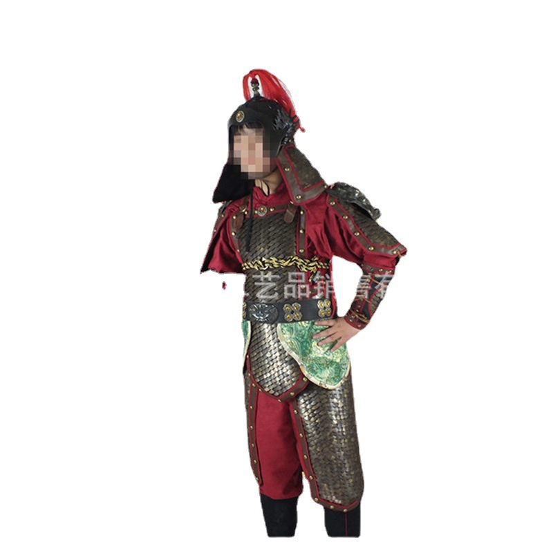 Ancient Chinese-Style Soldier Armor Stage Costume, Metal Prop Armor for Film and Performance - Image 5