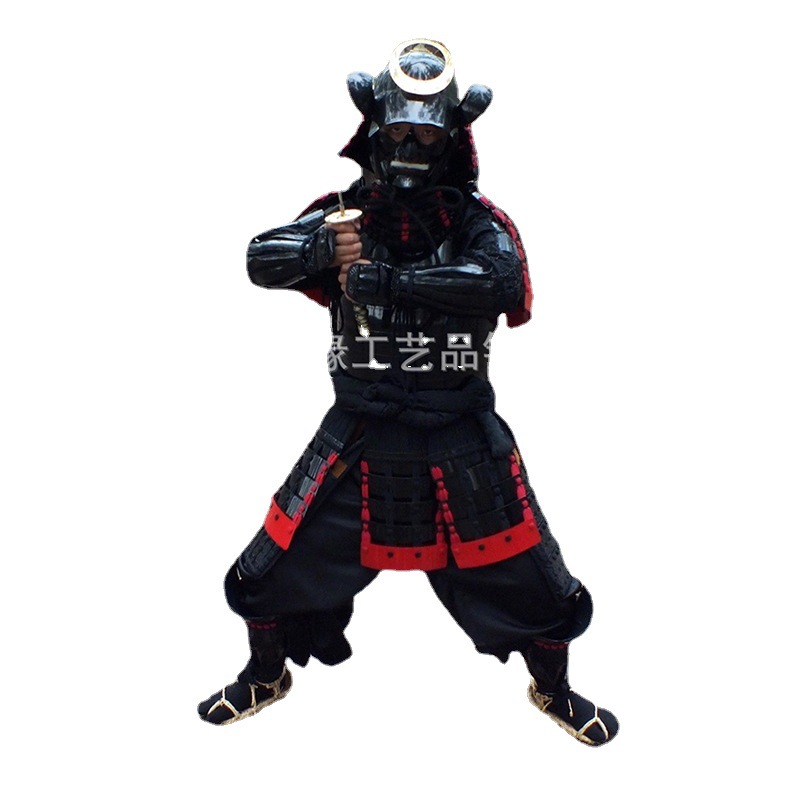Japanese Warrior Armor Replica Wearable Black Film and Television Prop Costume - Image 5