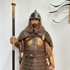 Tang liangdang armor Tang Balhae helmet Great Tang liangdang armor Tang armor Tang frontier army armor