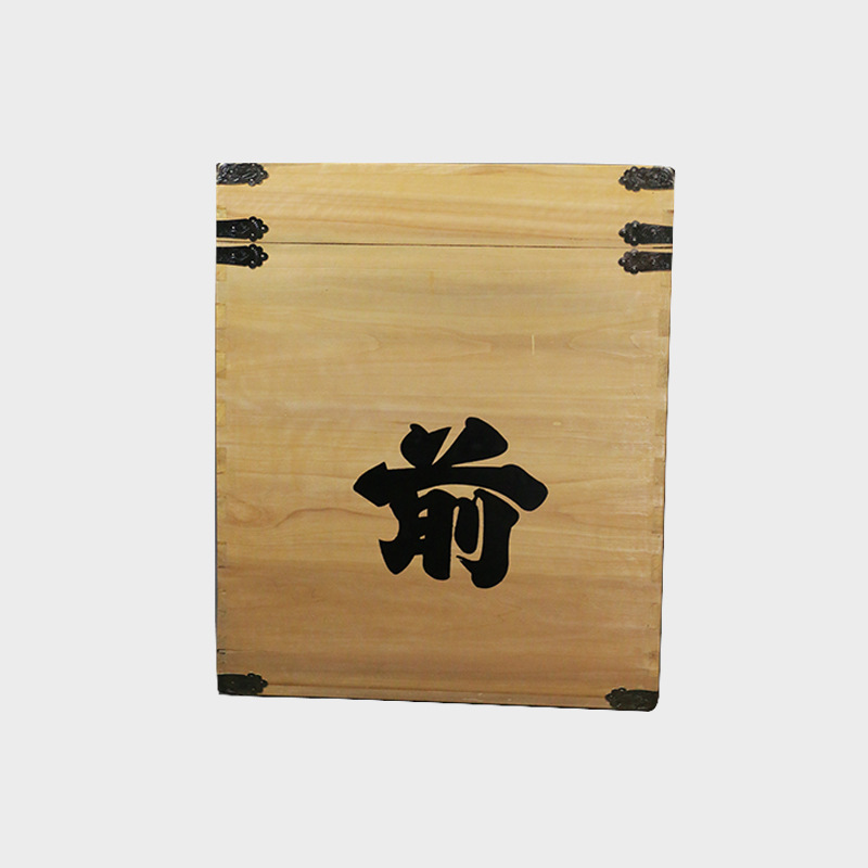 Japanese Warrior Armor Display Storage Box Handmade Solid Wood Samurai Armor Display Case - Image 5