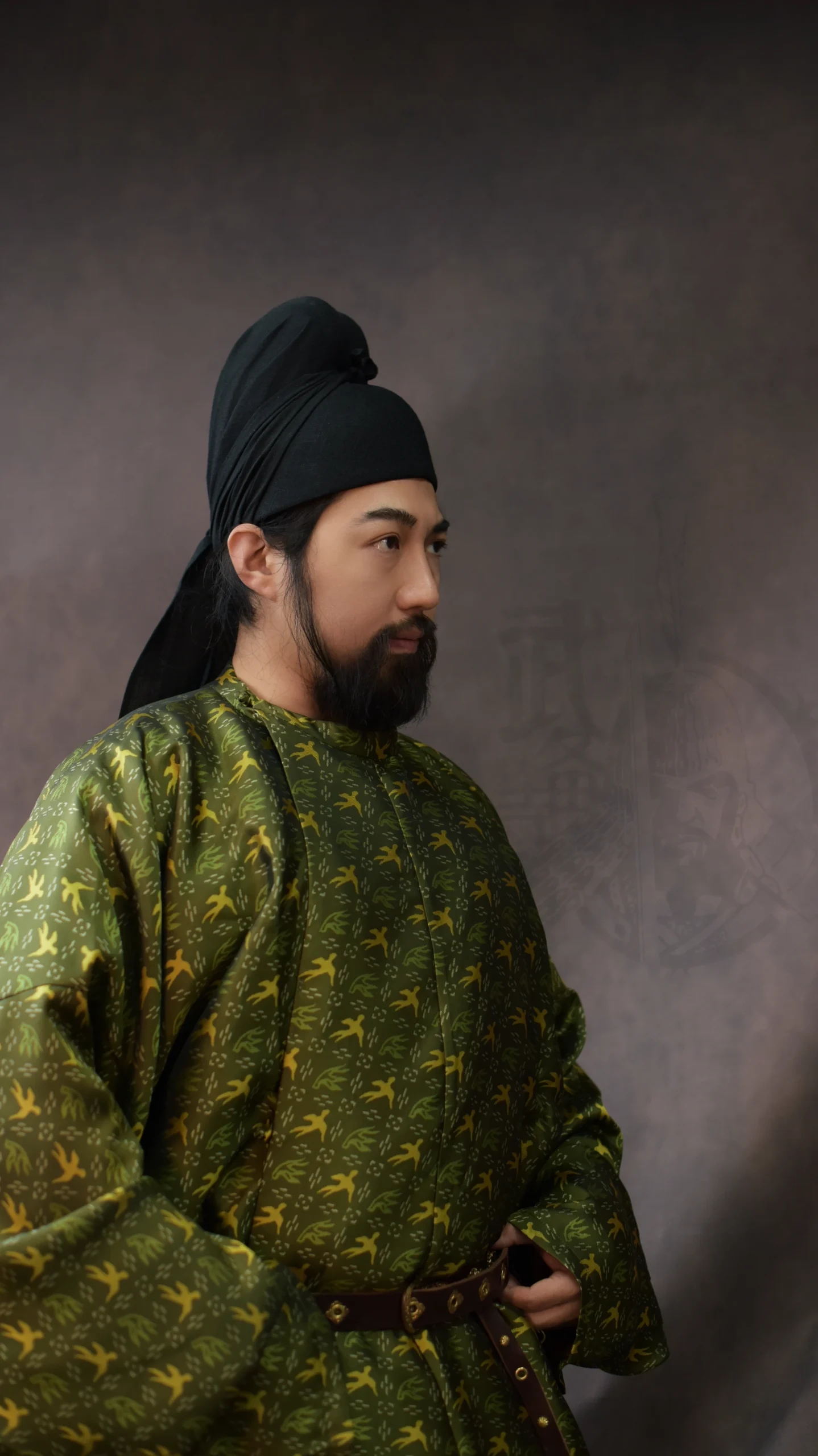 Shosoin bird-flower round-collar robe Great Tang bird-flower round-collar robe Shosoin bird-flower motif - Image 3