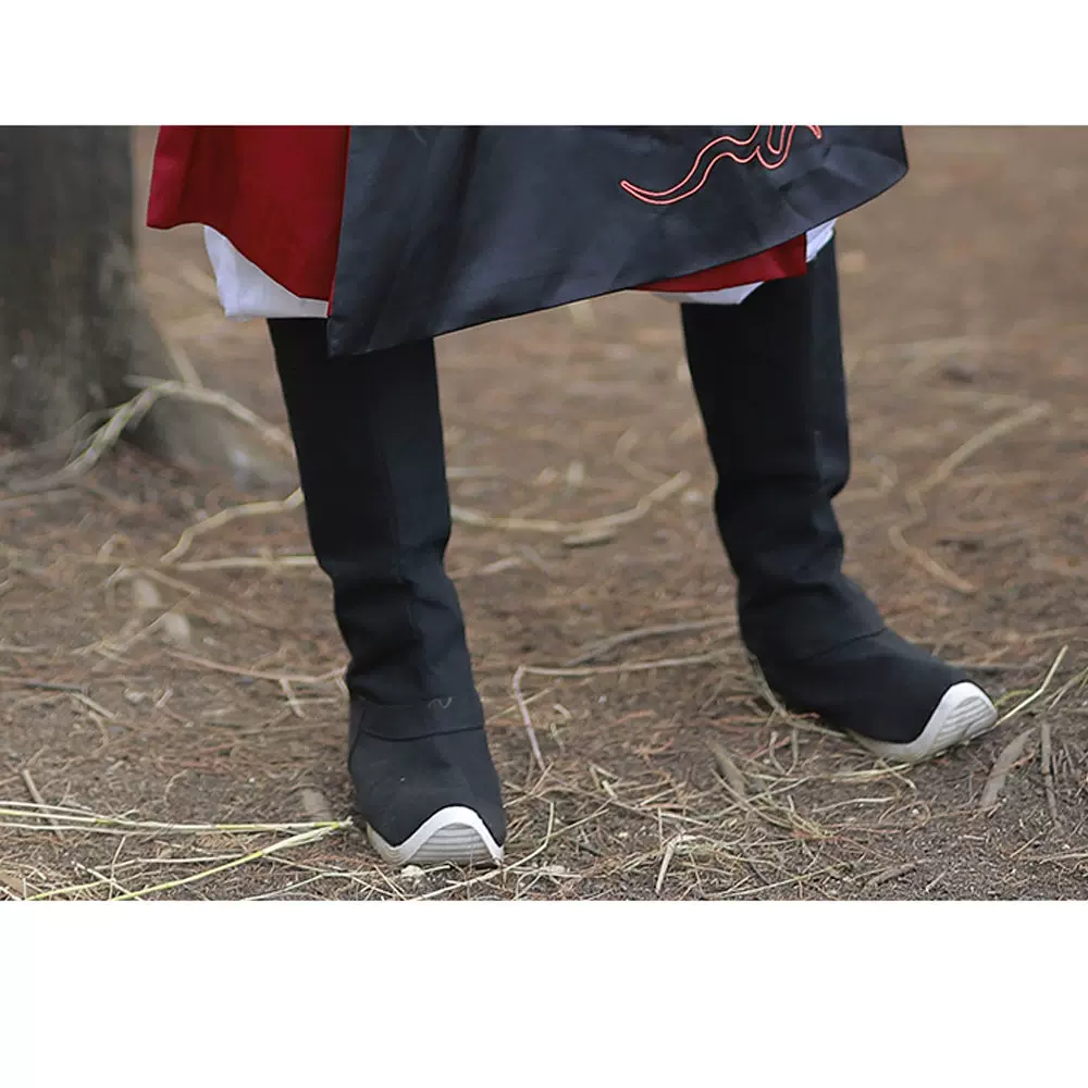 Zao Boots Hanfu Shoes, Solid-Color Armor Boots, Height-Boost Tall Layered-Sole Platform Shoes - Image 2