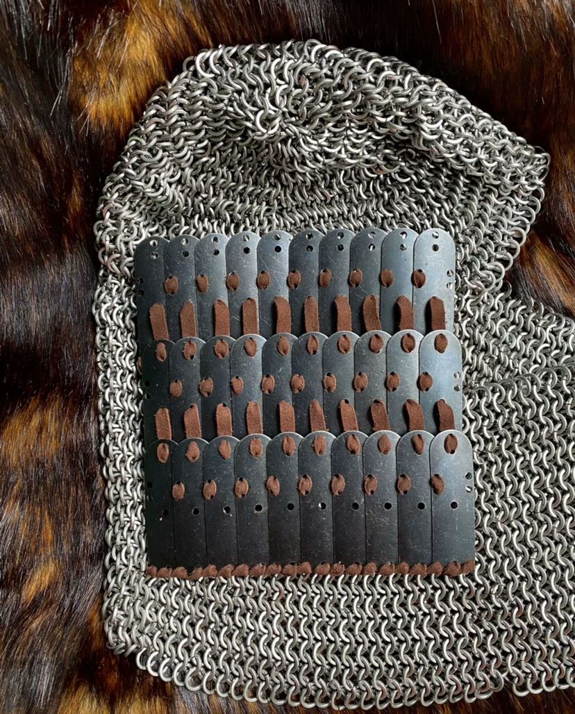 Six Dynasties armor scales (exclusive) fine lamellar lamellar plates black lamellar plates smooth-pattern lamellar plates - Image 3