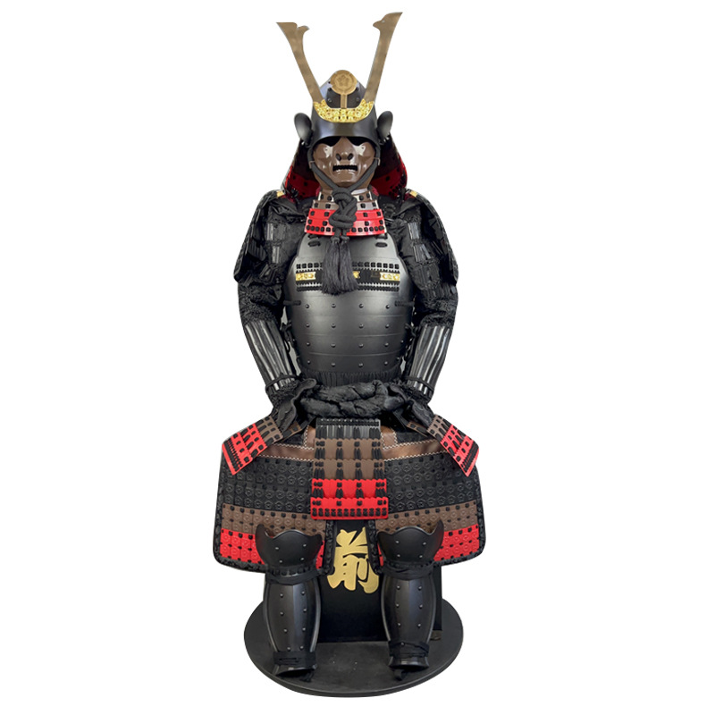 Japanese Samurai Armor Replica Film Prop Costume, Iron Construction, Classical Style, Adult Display Ornament - Image 5