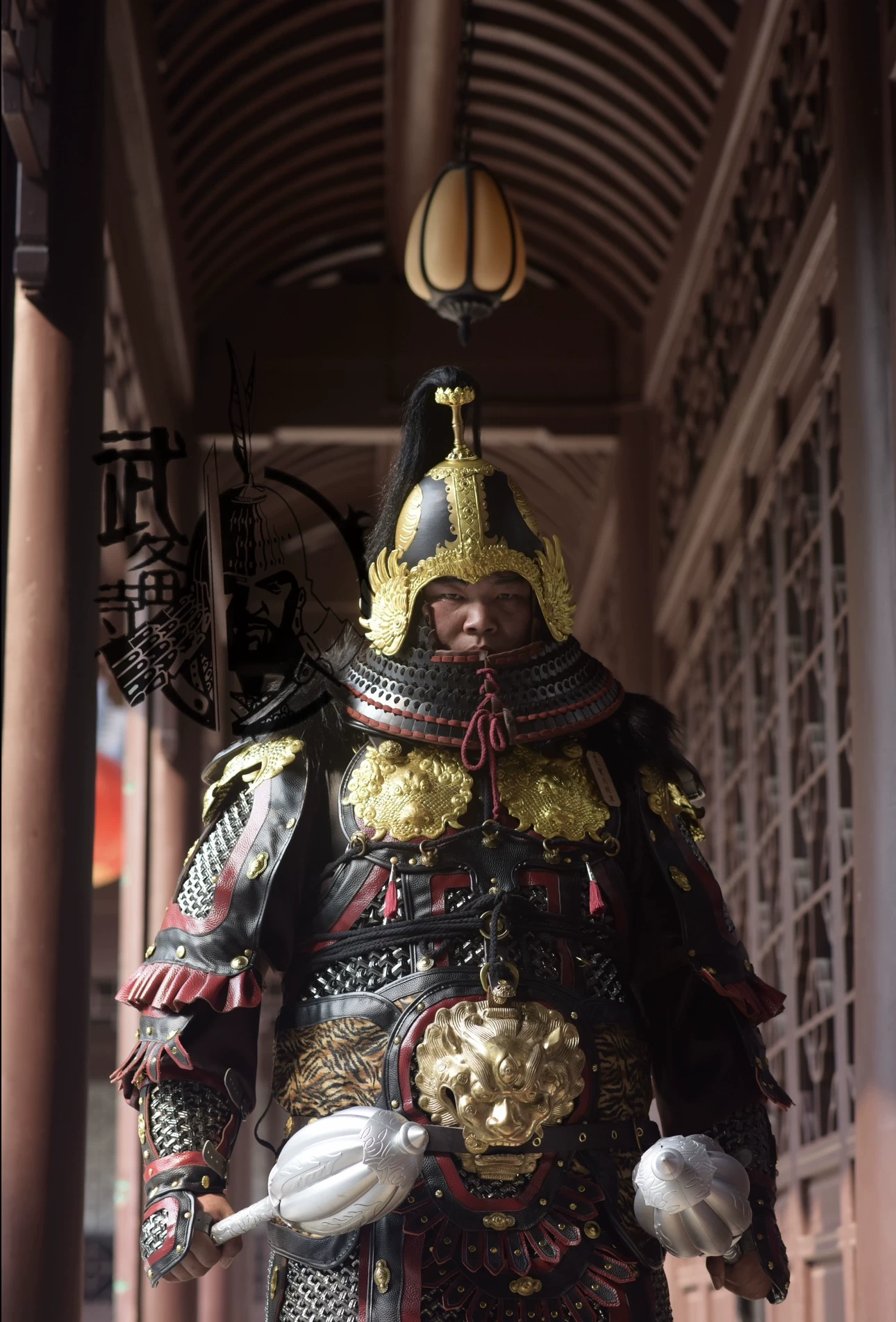 Double-layer heavy armor double-layer black-armor army heavy armor double-layer Tang armor reinforced double-layer defense armor - Image 2