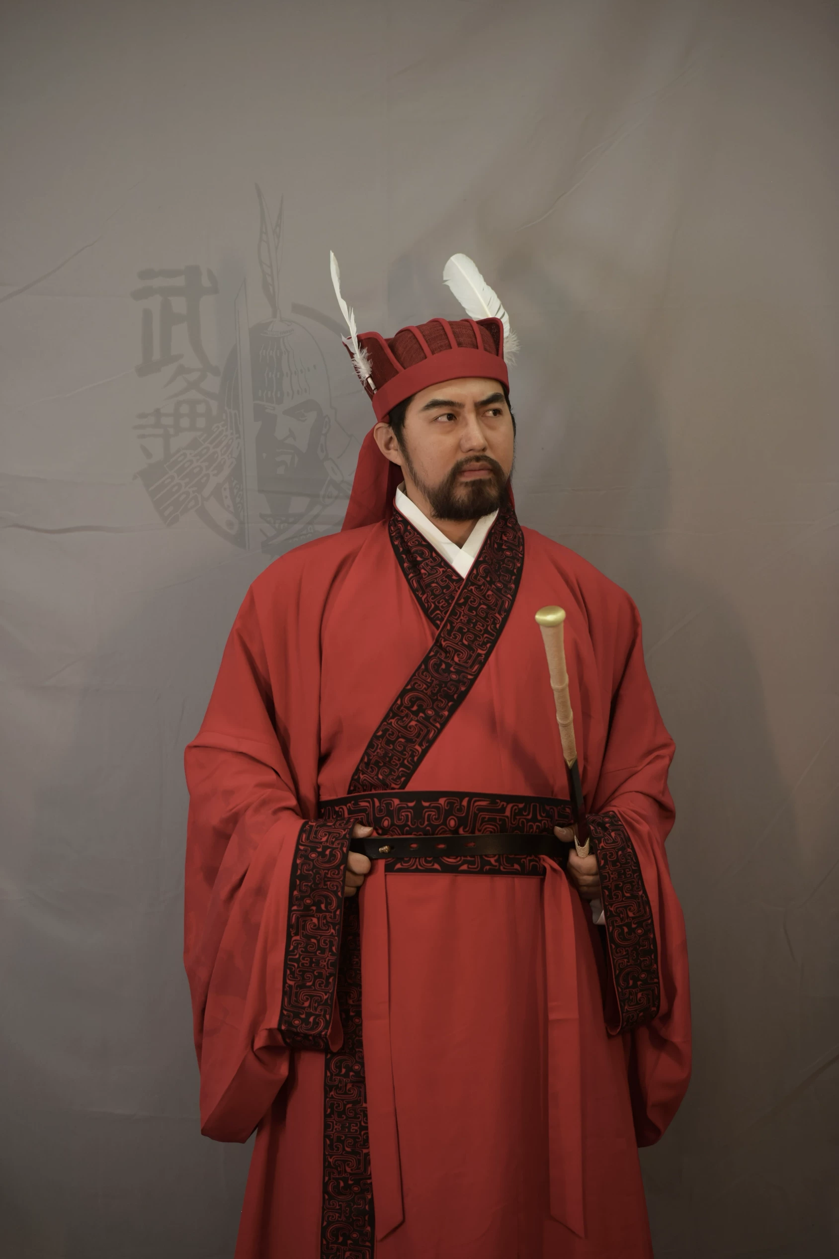 Han military official court robe Three Kingdoms military official court robe Three Kingdoms general official robe Han zhiju robe - Image 5