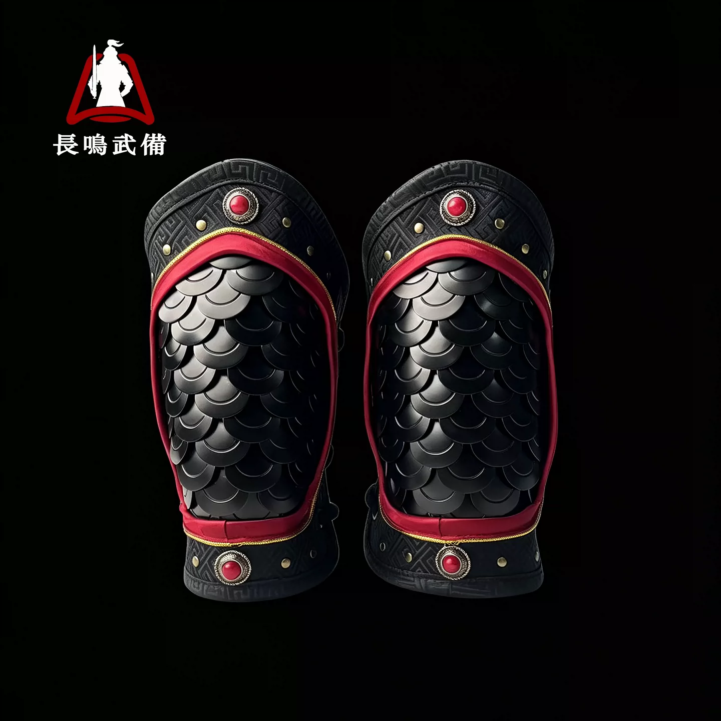 Fish-Scale Arm Guards, Ming Jinyiwei Feiyufu Metal Armor Wrist Guards / Hanfu Accessory - Image 4