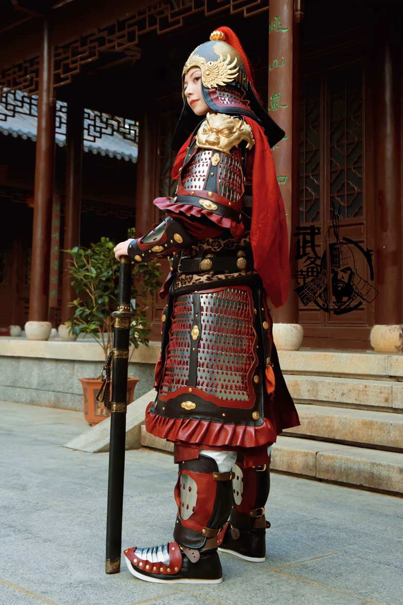 Ming-Song style premium fine lamellar women's armor Hu Sanniang armor Qin Liangyu armor women's armor - Image 2