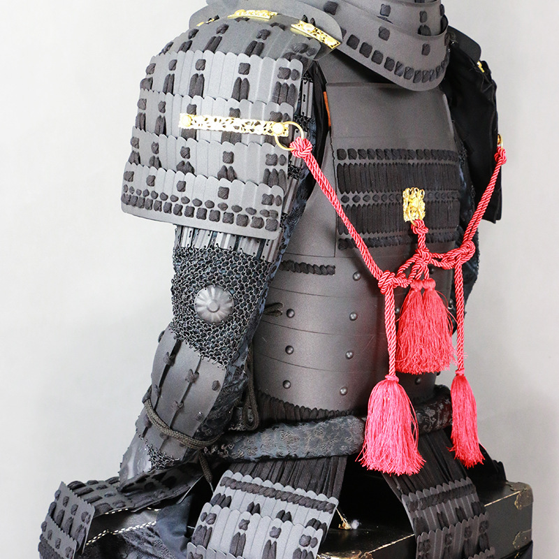 Japanese Warring States General Armor Model, Iron Replica with Wooden Box Display - Image 4