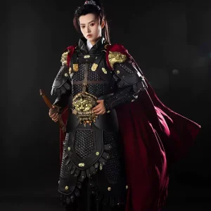 Authentic Mountain-Pattern Replica Split Armor Set, New China-Chic Unisex Wearable Chinese Armor