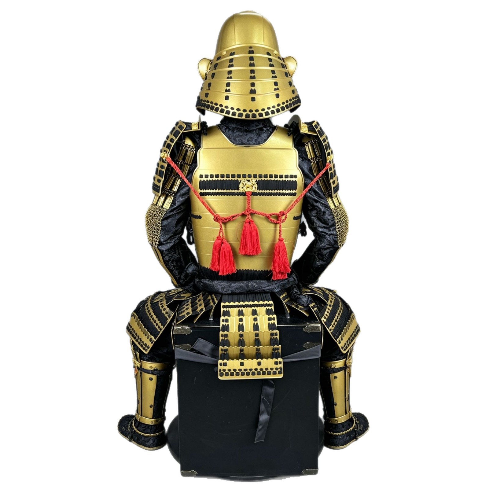 Japanese-style Golden Warlord Full Armor Set with Long-Bearded Faceplate, Role-Playing Prop Replica - Image 5