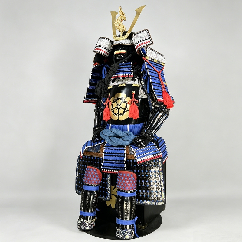 Japanese-style Wearable Samurai Armor Full Set Iron Construction for Display and Stage Use - Image 2