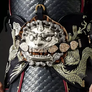 Dragon-Motif Brocade Waist Guard / Belly Swallow Belt, New China-Chic Wearable Armor Accessory