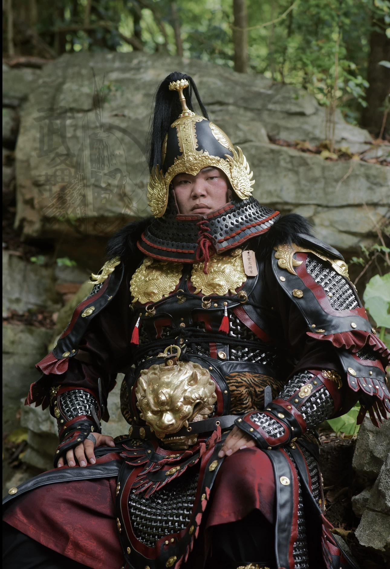 Double-layer heavy armor double-layer black-armor army heavy armor double-layer Tang armor reinforced double-layer defense armor - Image 4