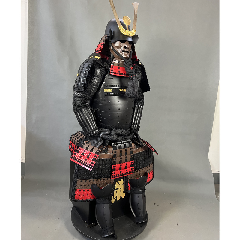 Japanese Samurai Armor Replica Film Prop Costume, Iron Construction, Classical Style, Adult Display Ornament - Image 3