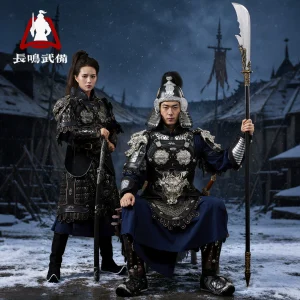 Fish-Scale Split Armor, New China-Chic Wearable Ancient Little-General Full Armor Set