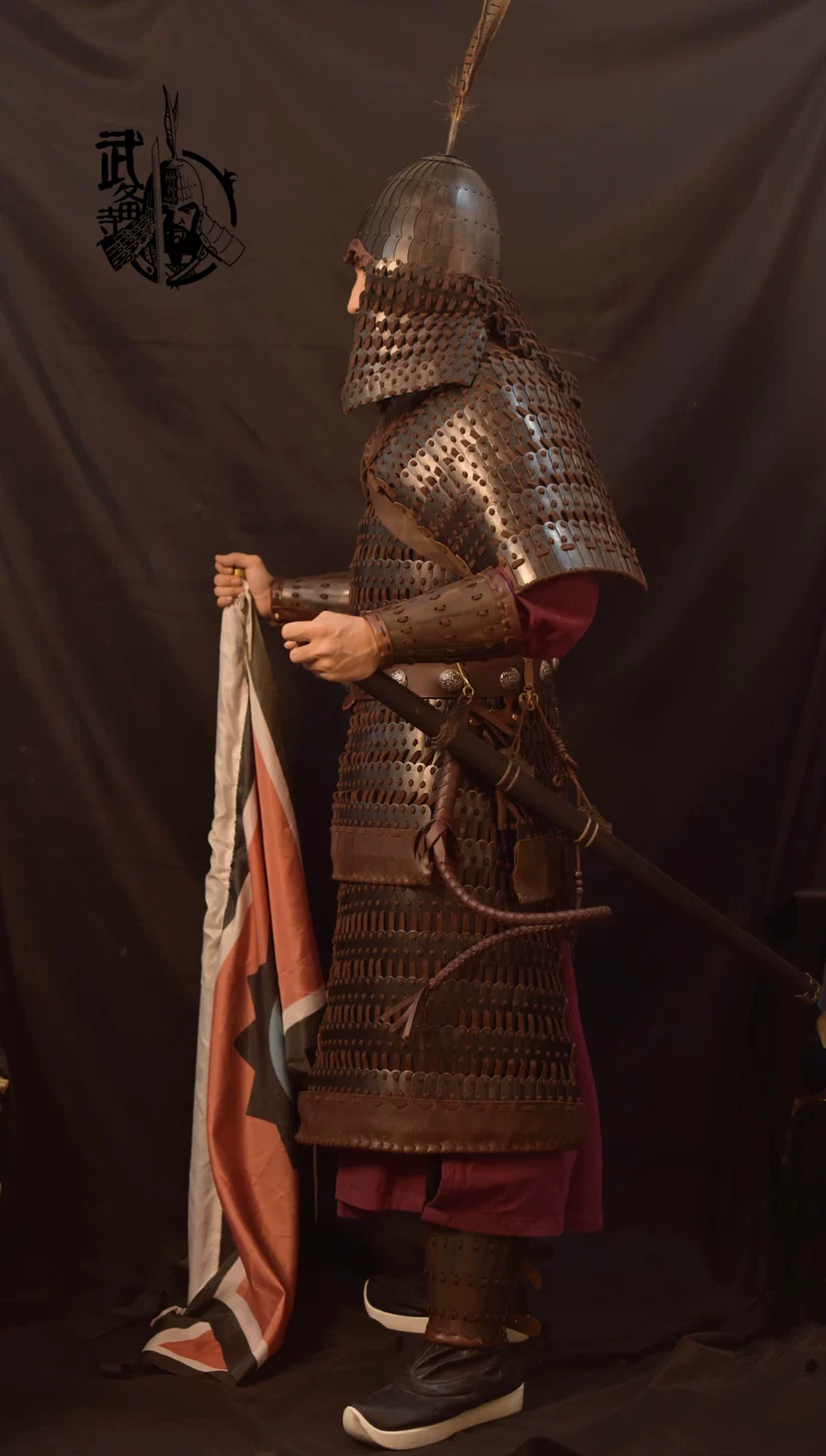 Tang frontier garrison corps Tang frontier army lamellar lamellar armor Tang frontier army lamellar Tang armor - Image 2