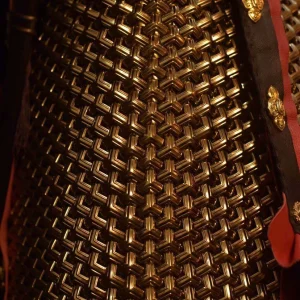 Mountain-pattern armor scales golden mountain-pattern scales chainmail scales Ming mountain-pattern scales
