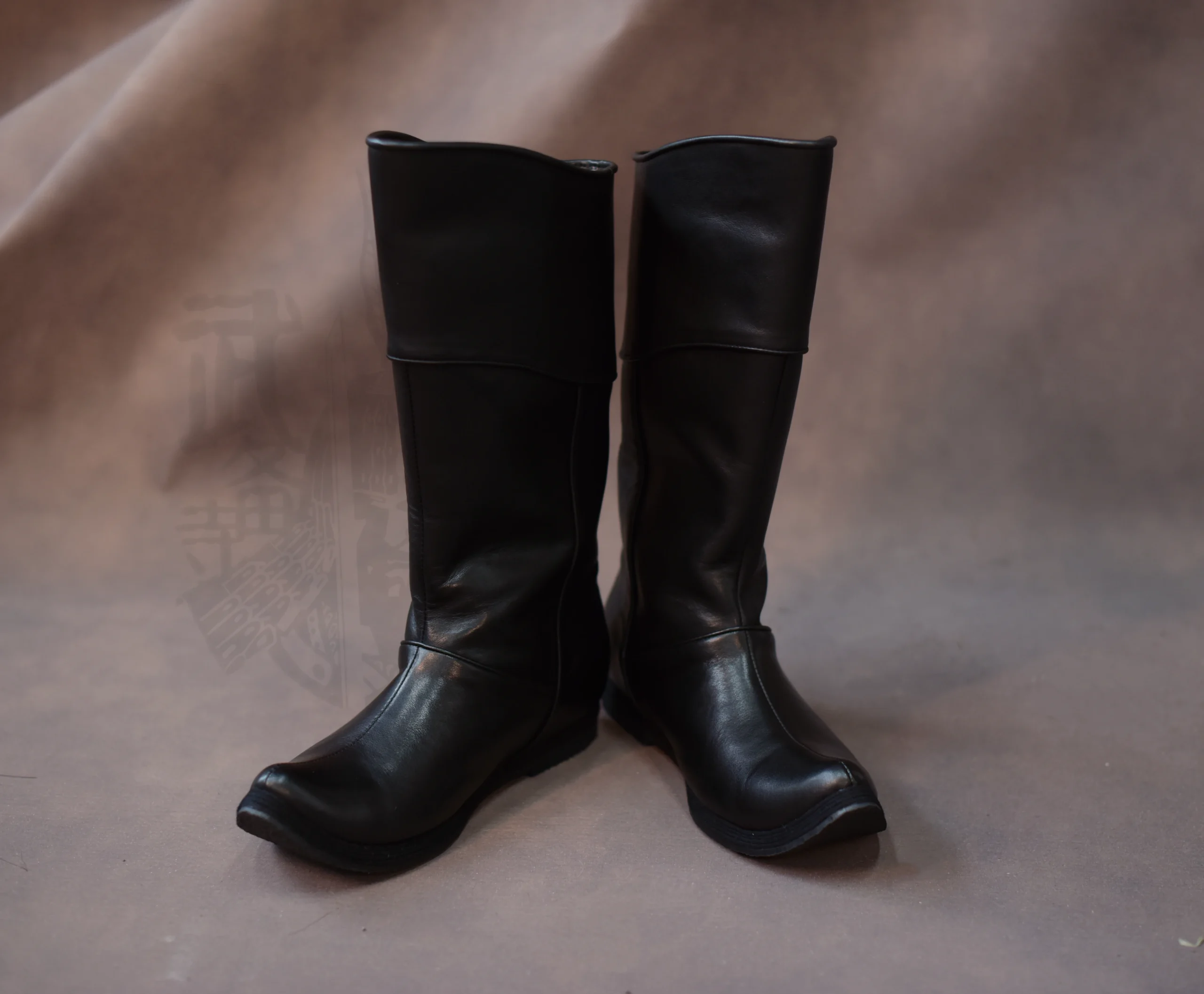 Song boots Song-Jin leather boots Song-Jin black leather boots ancient soldier leather boots Song leather boots - Image 4